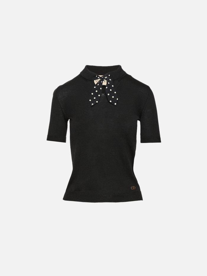 Knit Top,VALENTINO GARAVANI,NERO,Image 1