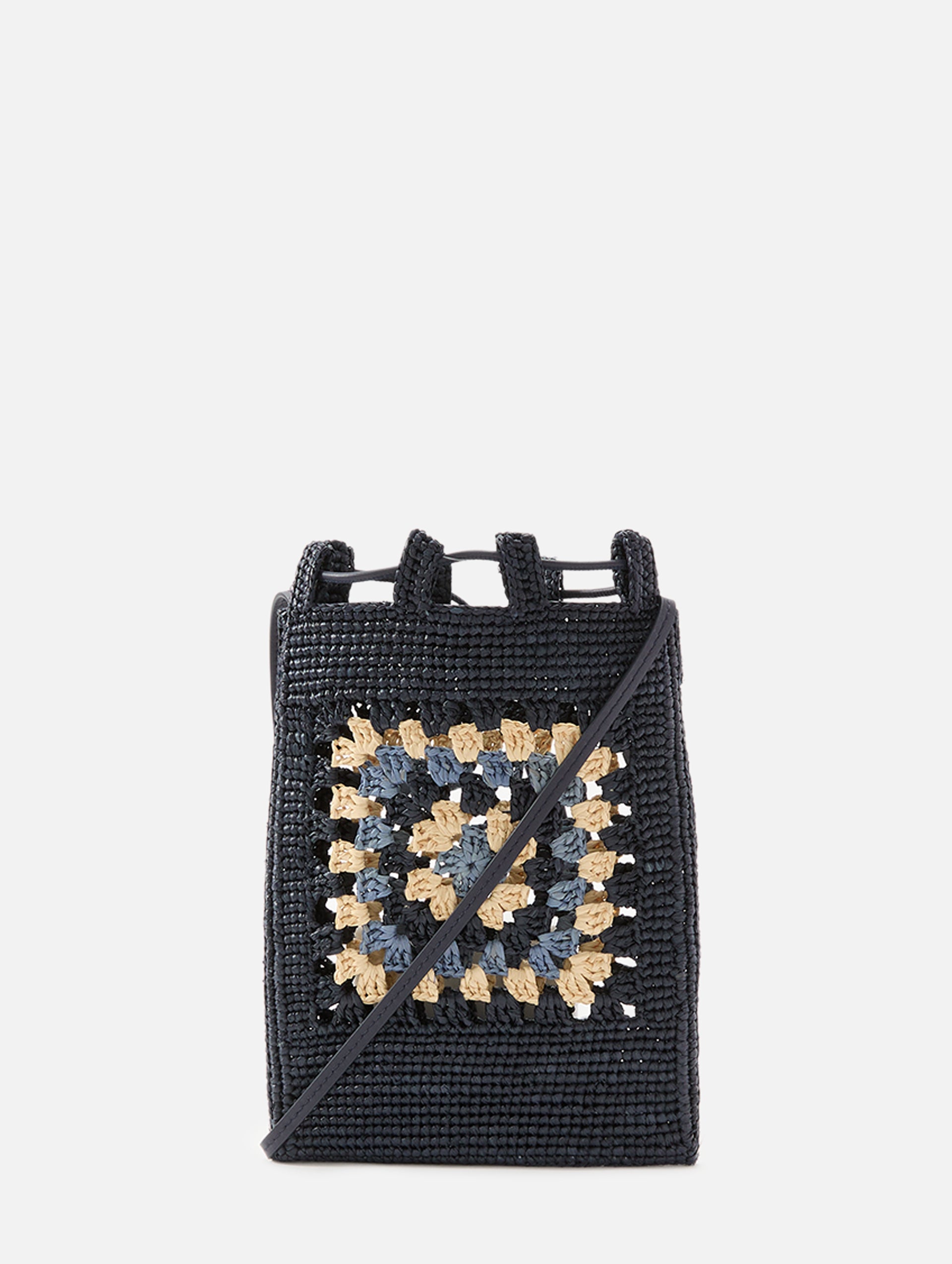 LOEWE ハンドバッグ ネイビー パドロック付き Pocket Patch Crossbody Bag | LOEWE | elysewalker