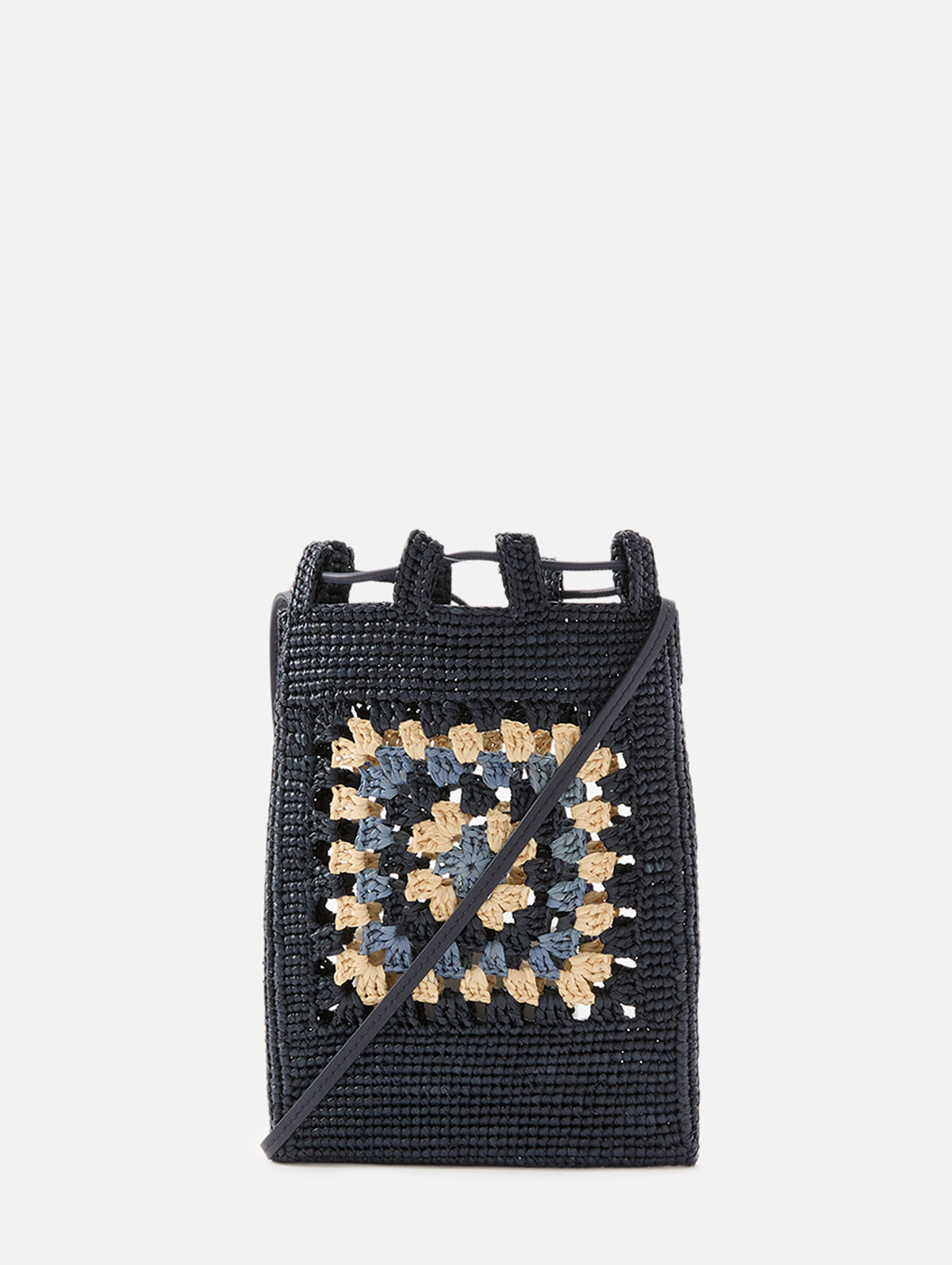 Pocket Patch Crossbody Bag,LOEWE,NAVY SKY,Image 2