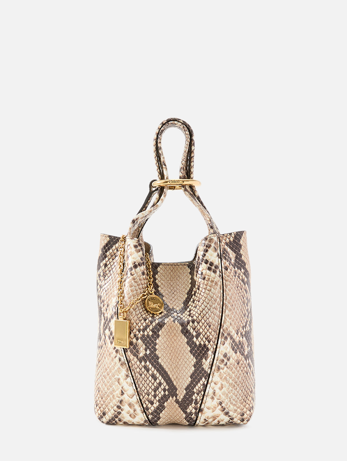 Chloé Spin Tote Bag,CHLOÉ,DUSTY BEIGE,Image 3