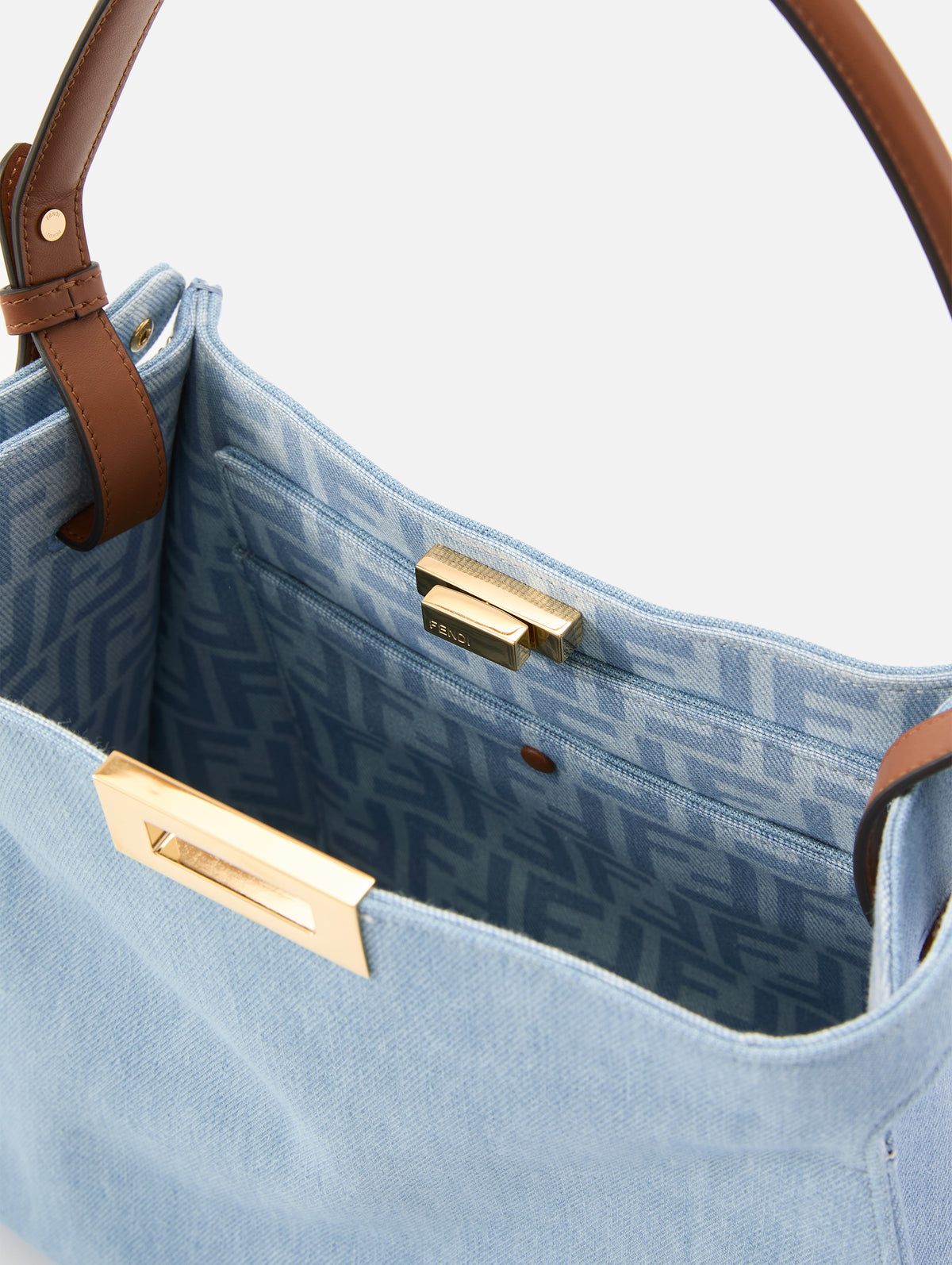 Fendi Way Bag,FENDI,DENIM,Image 4