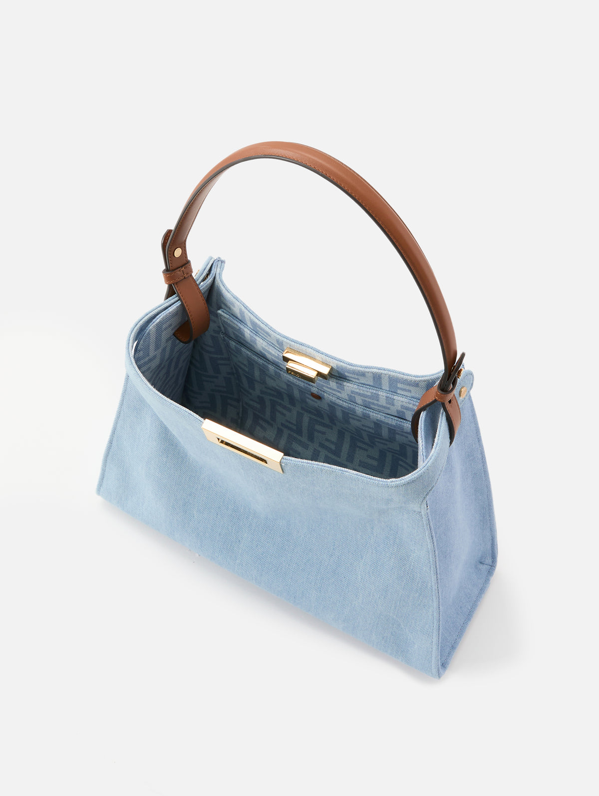 Fendi Way Bag,FENDI,DENIM,Image 3