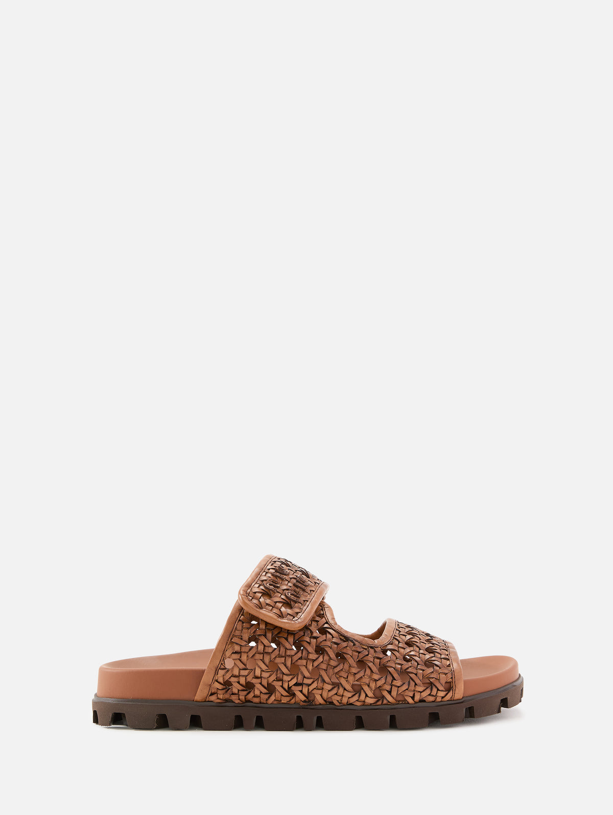 Fussbett Slide,MIU MIU,COGNAC,Image 1
