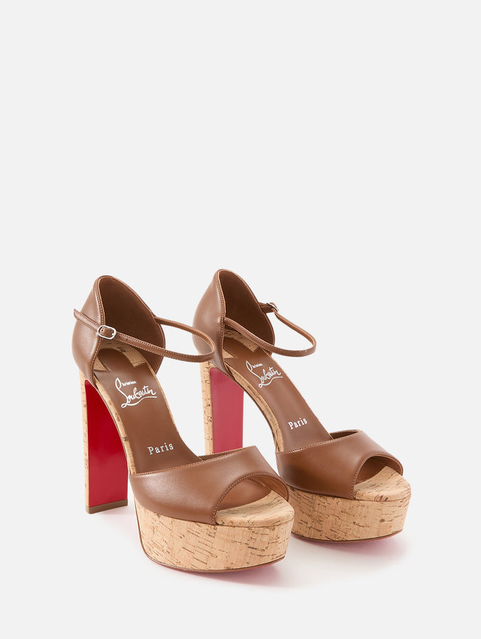 Sandaloo 130mm,CHRISTIAN LOUBOUTIN,CUOIO,Image 1