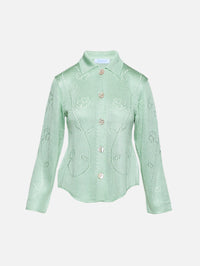 Ivy Long Sleeve Shirt,CALLE DEL MAR,EUCALYPTUS,Image 1
