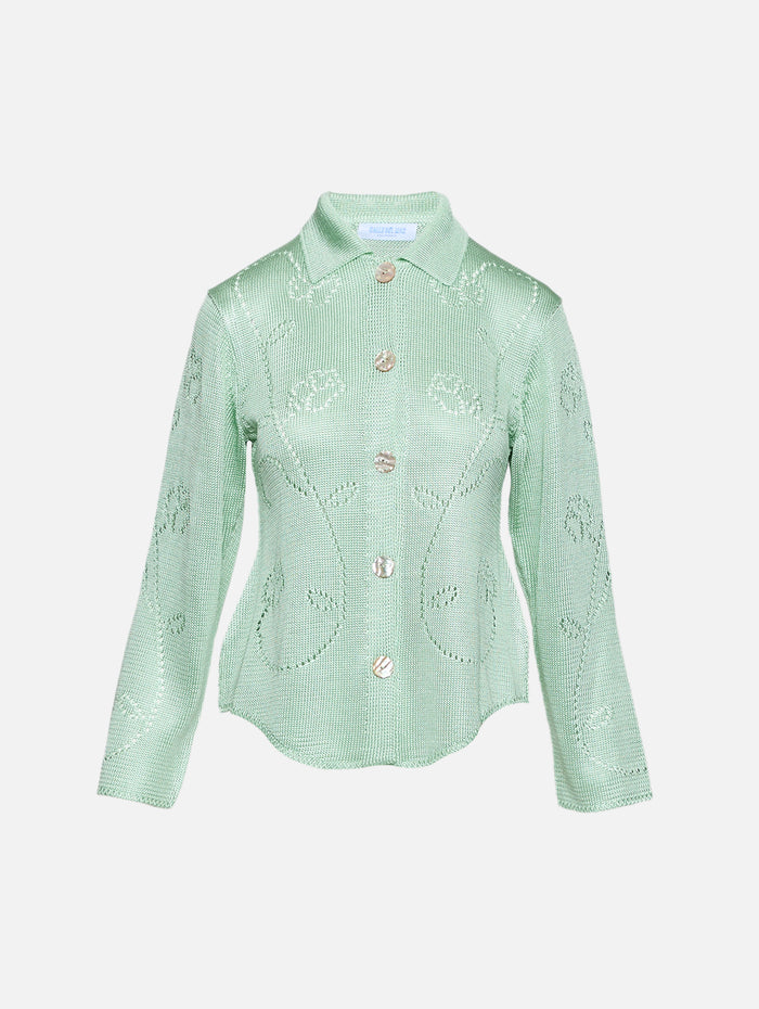 Ivy Long Sleeve Shirt,CALLE DEL MAR,EUCALYPTUS,Image 1