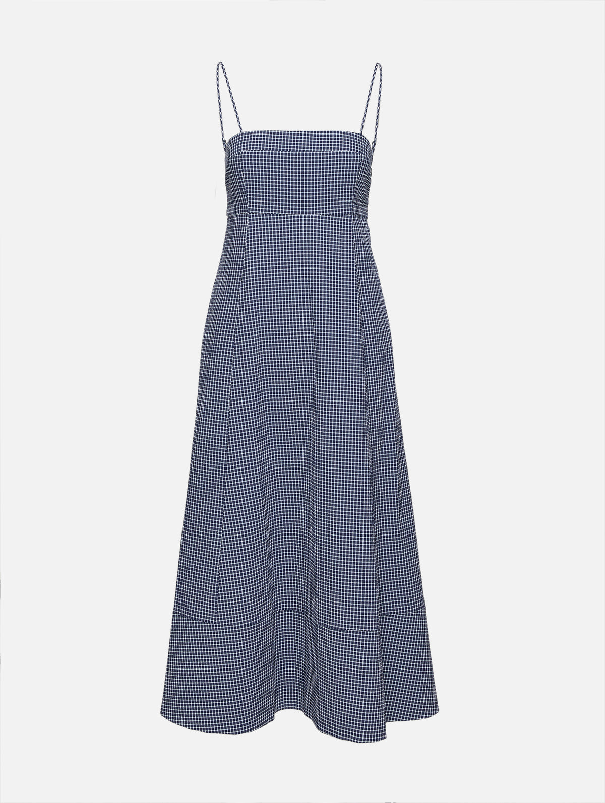 Fit And Flare Knot Dress,LA LIGNE,MIDNIGHT/WHITE,Image 1