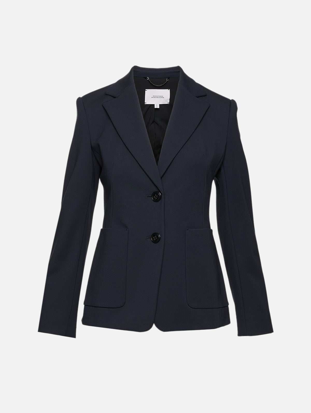 Emotional Essence Blazer,DOROTHEE SCHUMACHER,DARK NAVY,Image 1
