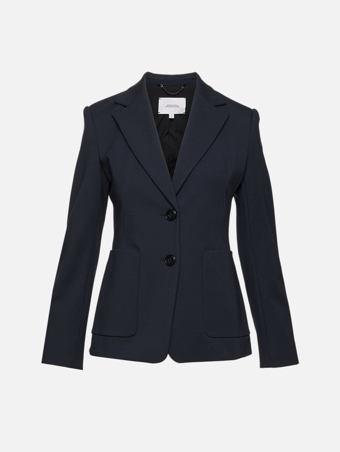 Emotional Essence Blazer,DOROTHEE SCHUMACHER,DARK NAVY,Image 1