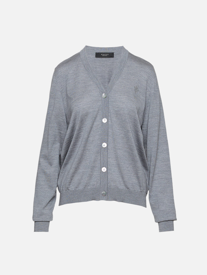 Cardigan,GUCCI,GREY QUILL,Image 1