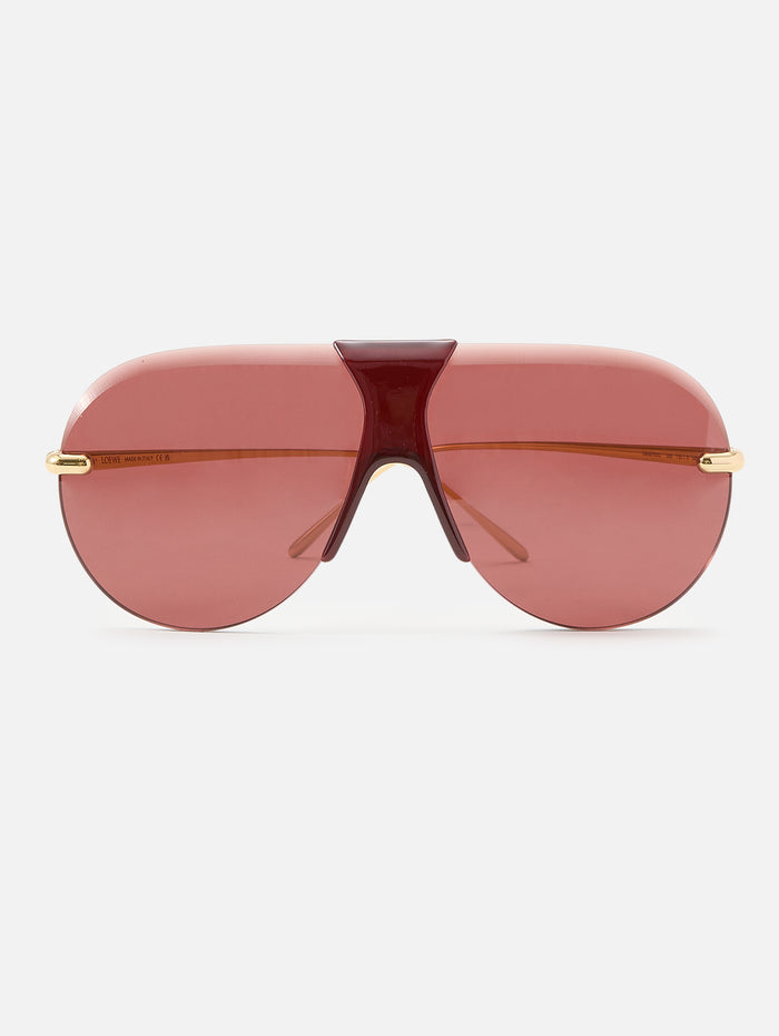 Rimless Pilot Sunglasses,LOEWE EYEWEAR,SHINY ENDURA,Image 1