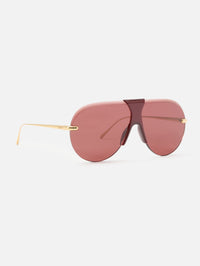 Rimless Pilot Sunglasses,LOEWE EYEWEAR,SHINY ENDURA,Image 2