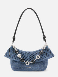 Ola Crochet Bag,LOEWE,DENIM BLUE,Image 1