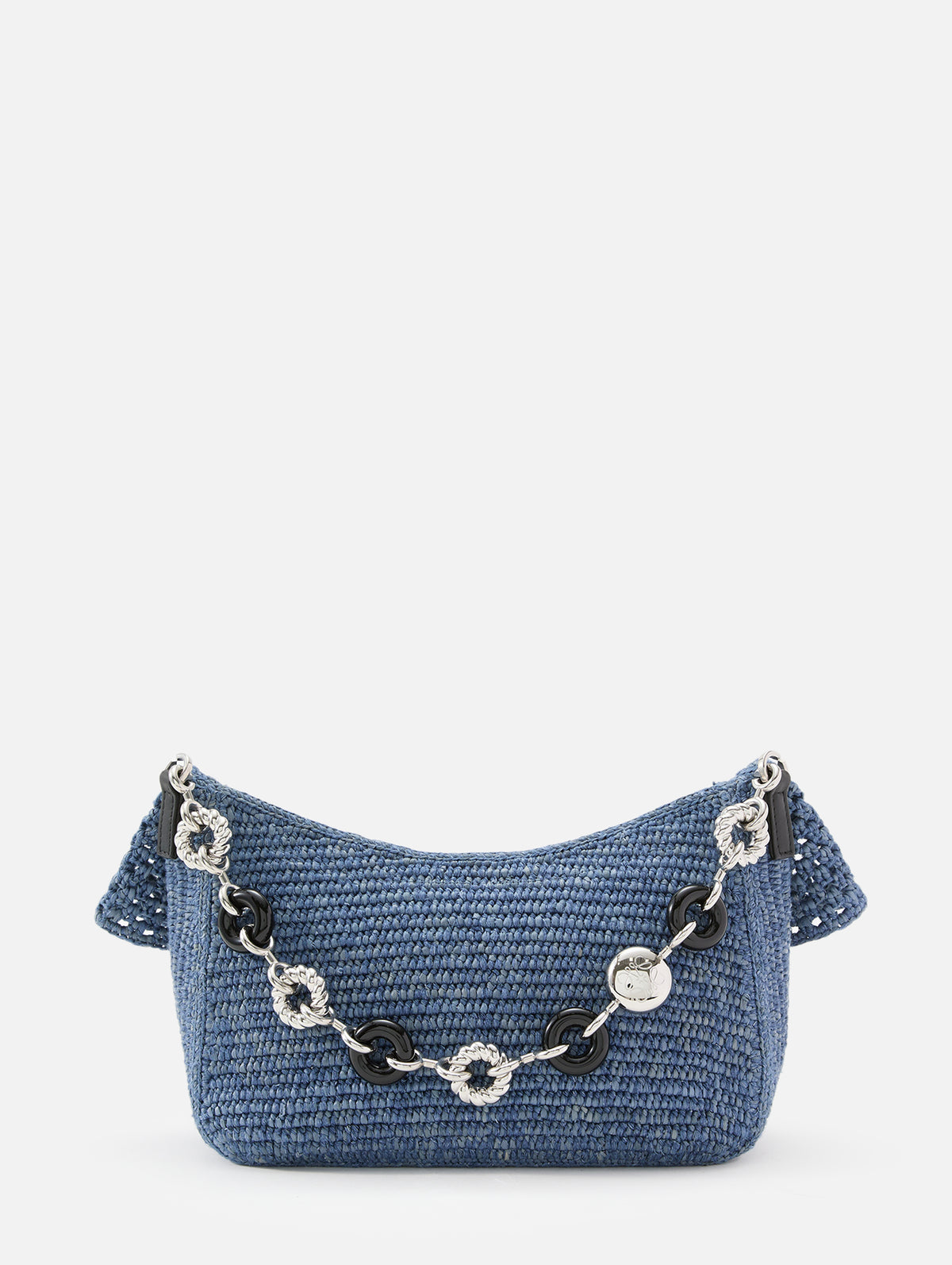 Ola Crochet Bag,LOEWE,DENIM BLUE,Image 3