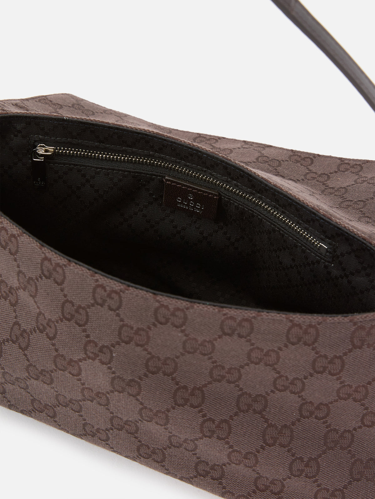 Essence Plaque Shoulder Bag,GUCCI,CHOCO BROWN,Image 4