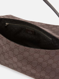 Essence Plaque Shoulder Bag,GUCCI,CHOCO BROWN,Image 4