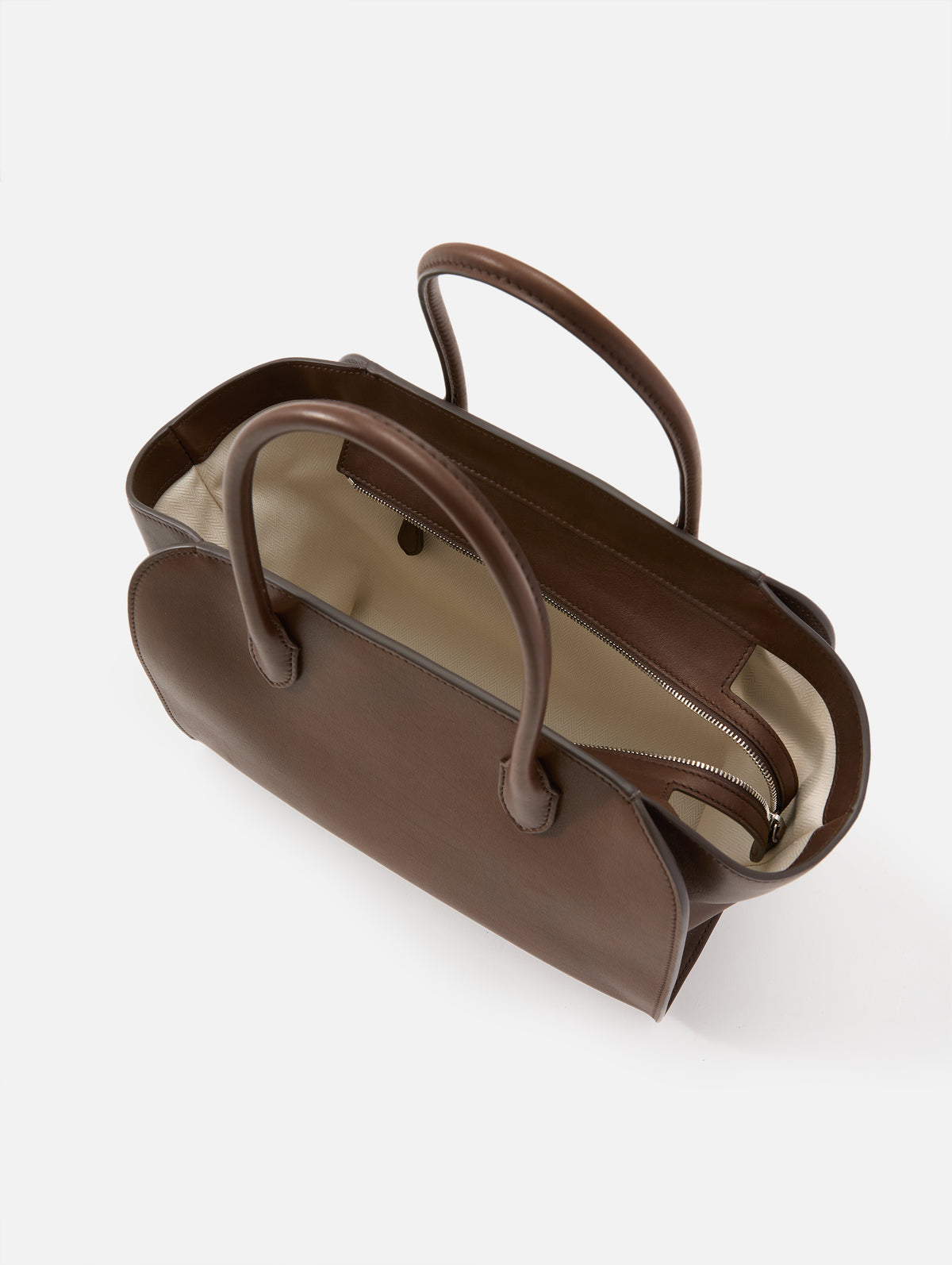 Marlo 12 Bag,THE ROW,DEEP BROWN,Image 3