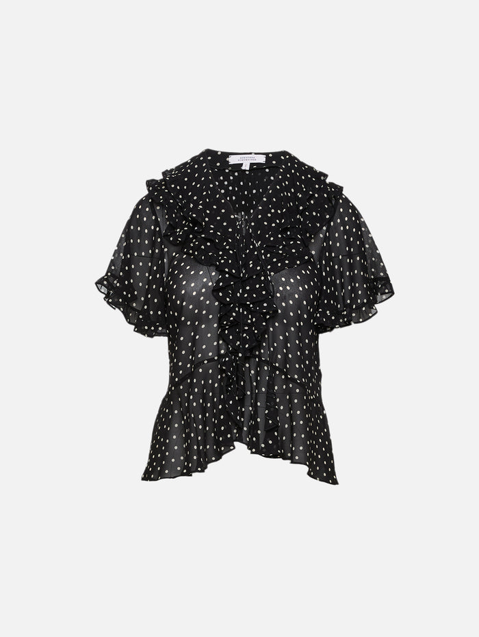 Dancing Dots Blouse,DOROTHEE SCHUMACHER,WHITE DOT,Image 1