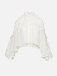 Dreamful Volumes Blouse,DOROTHEE SCHUMACHER,WHITE,Image 2