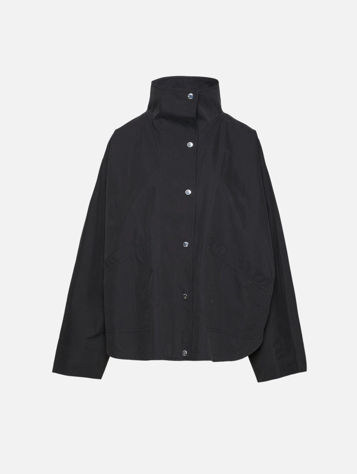 Summer Parachute Jacket,TOTÉME,BLACK,Image 2
