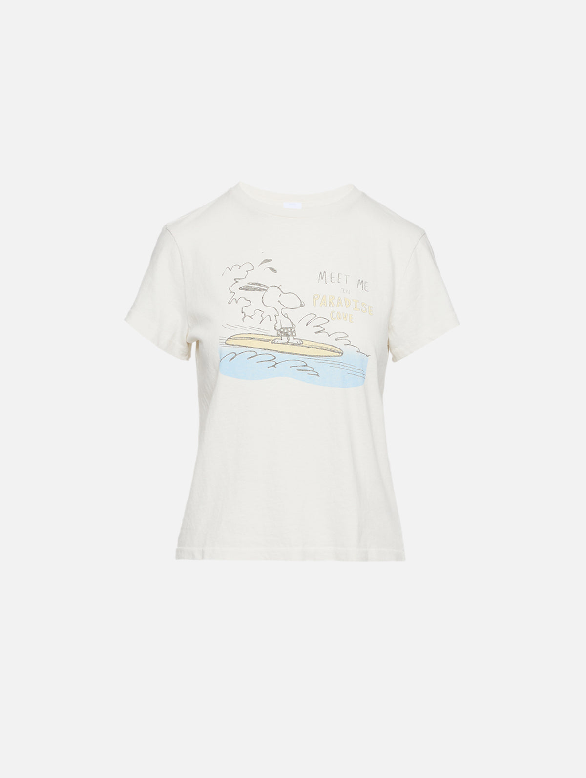 Classic Tee,RE/DONE,VINTAGE WHITE,Image 2