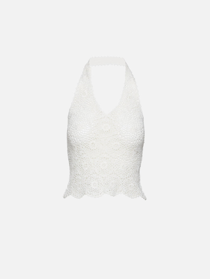 Ventura Sweater Top,NILI LOTAN,IVORY,Image 1
