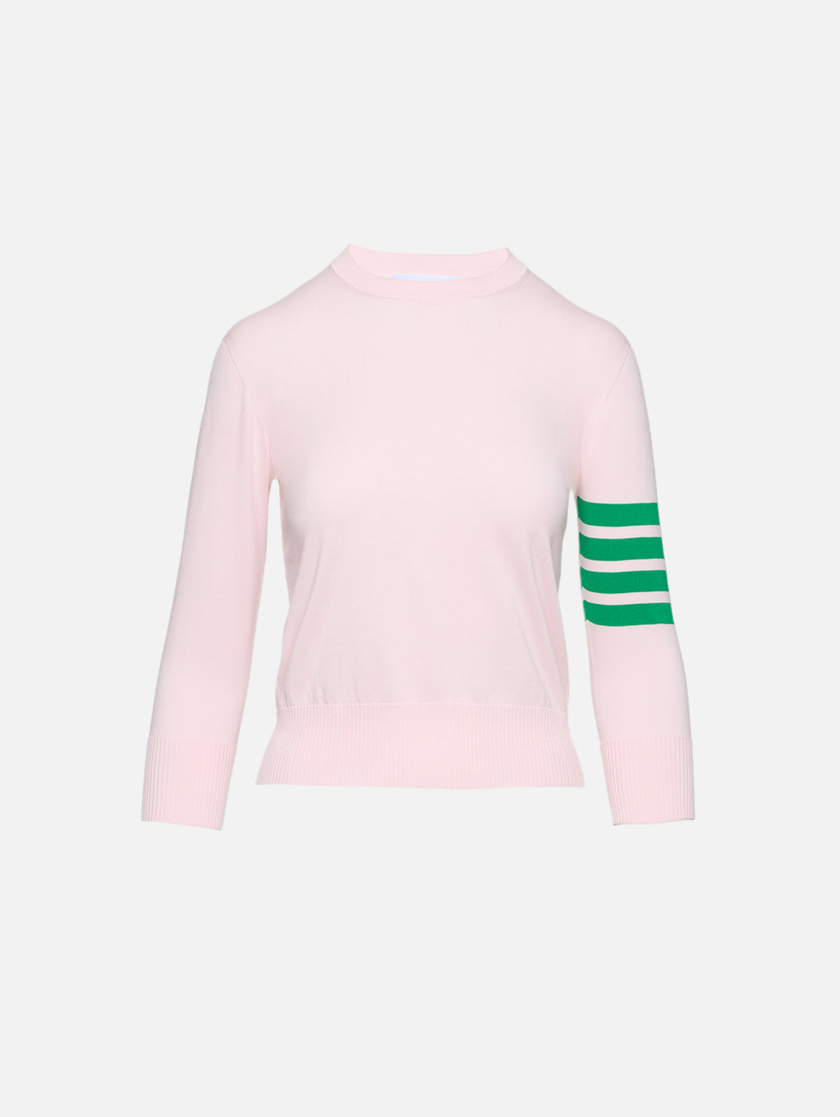 Jersey Stitch Pullover Sweater,THOM BROWNE,LIGHT PINK,Image 1