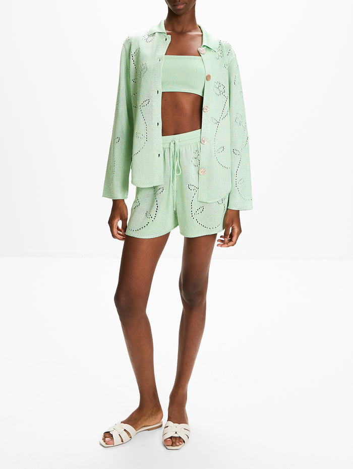 Ivy Long Sleeve Shirt,CALLE DEL MAR,EUCALYPTUS,Image 1