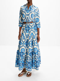 Melanie Skirt,CARA CARA,MOD FLORAL BLUE,Image 2