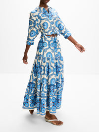 Melanie Skirt,CARA CARA,MOD FLORAL BLUE,Image 3