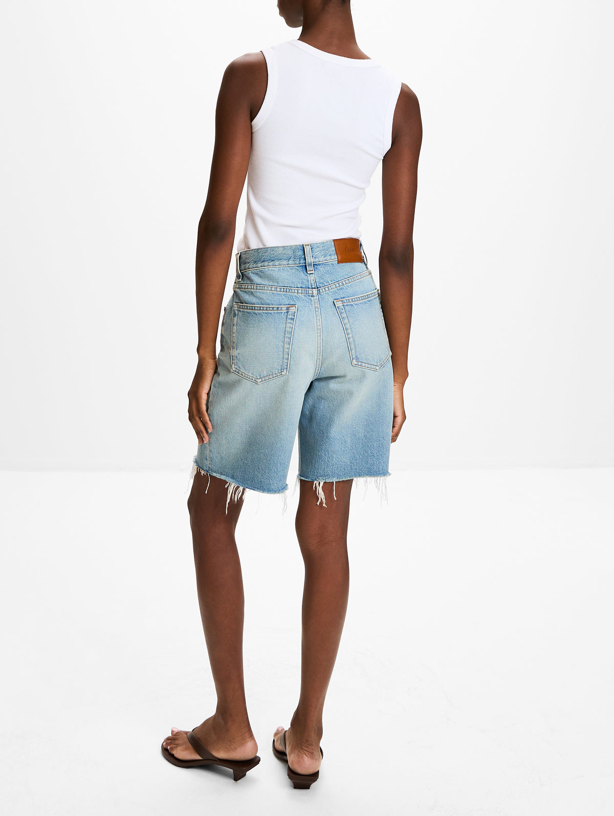 Denim Short,CHLOÉ,SOFTY BLUE,Image 3