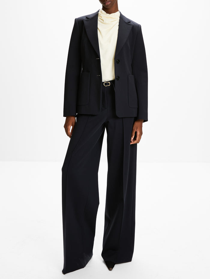 Emotional Essence Blazer,DOROTHEE SCHUMACHER,DARK NAVY,Image 1
