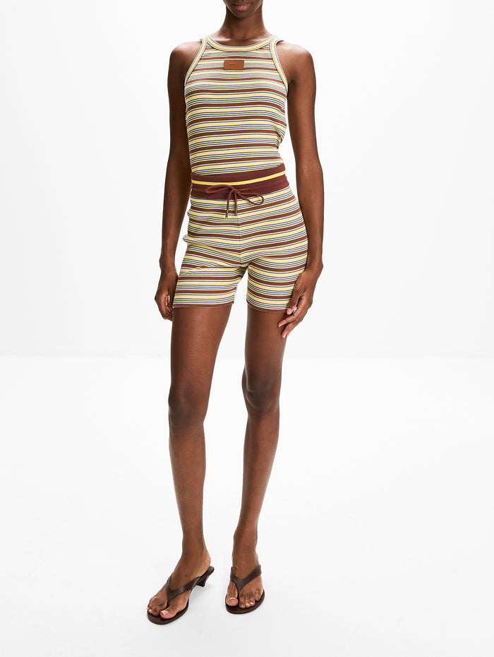 Rib Multicolor Short,FENDI,MULTICOLOR,Image 1