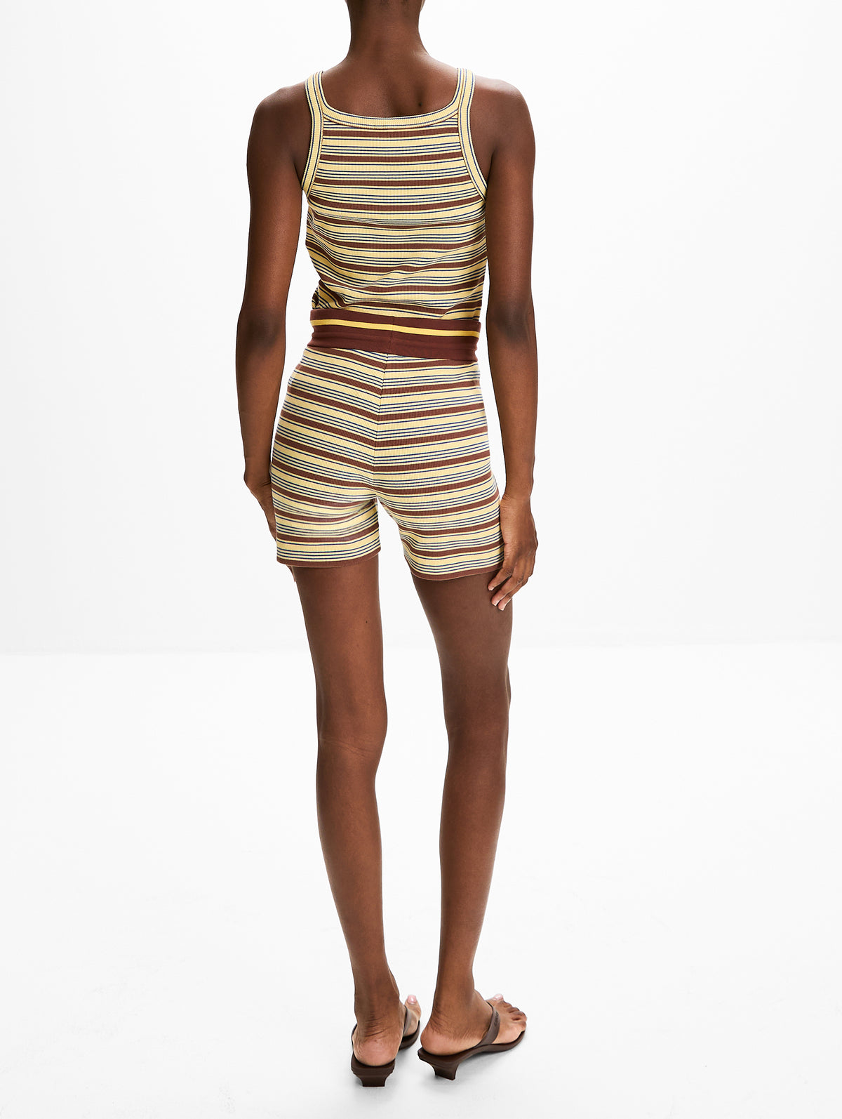 Rib Multicolor Short,FENDI,MULTICOLOR,Image 3