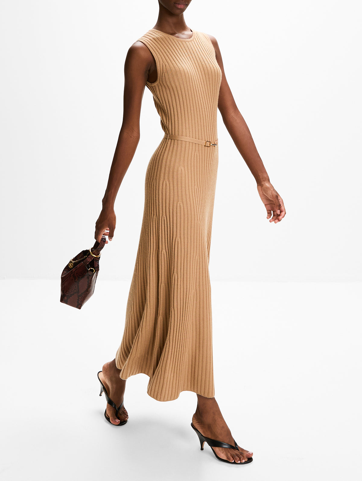 Meier Dress,GABRIELA HEARST,CAMEL,Image 3