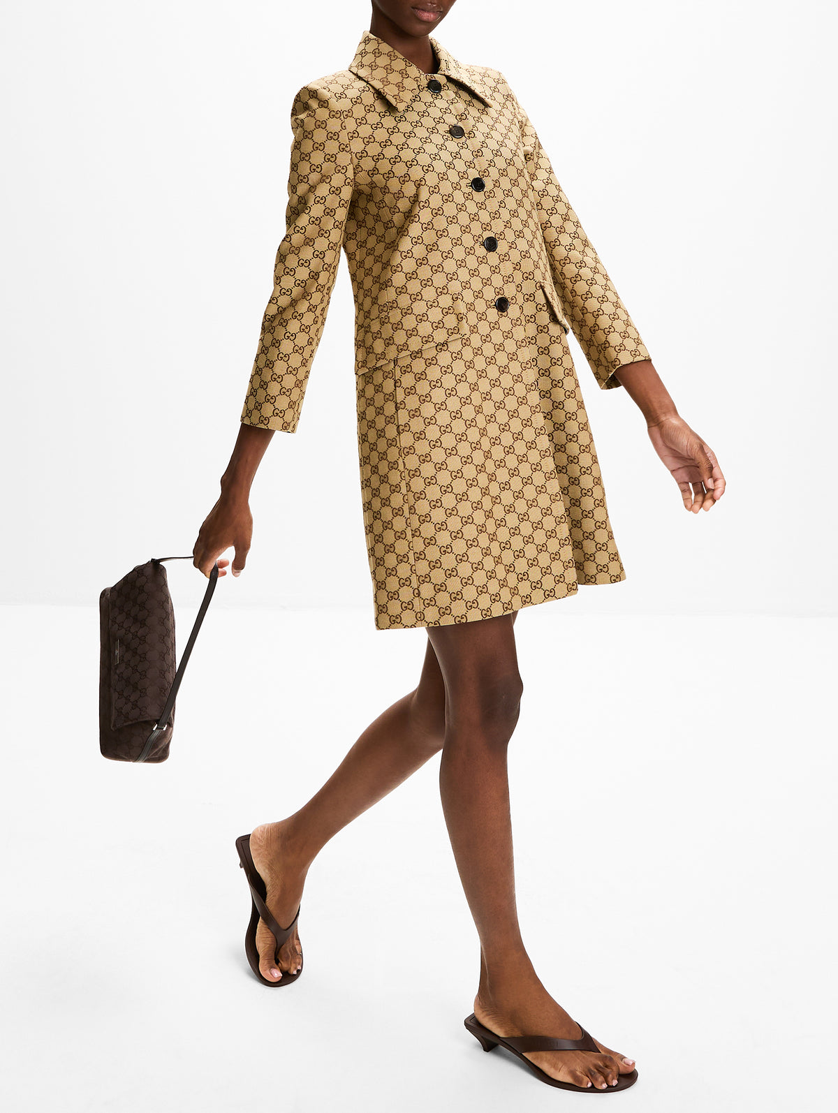 GG Coat,GUCCI,CAMEL EBONY,Image 3