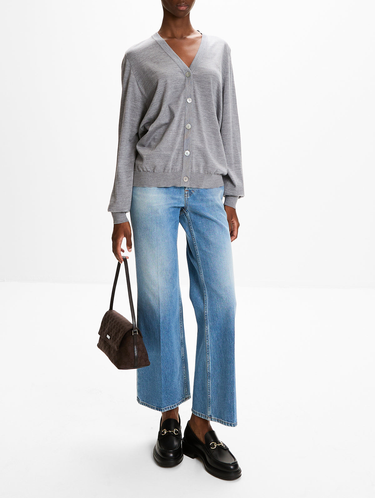 Cardigan,GUCCI,GREY QUILL,Image 2