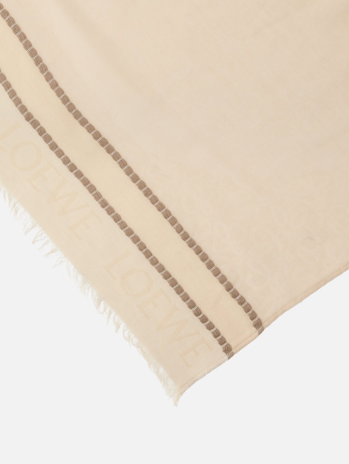 Pareo Scarf,LOEWE,LIGHT BEIGE,Image 2