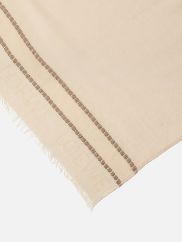 Pareo Scarf,LOEWE,LIGHT BEIGE,Image 1