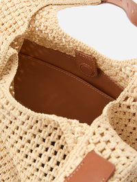 Punch Hole Hobo Bag,LOEWE,NATURAL/TAN,Image 3