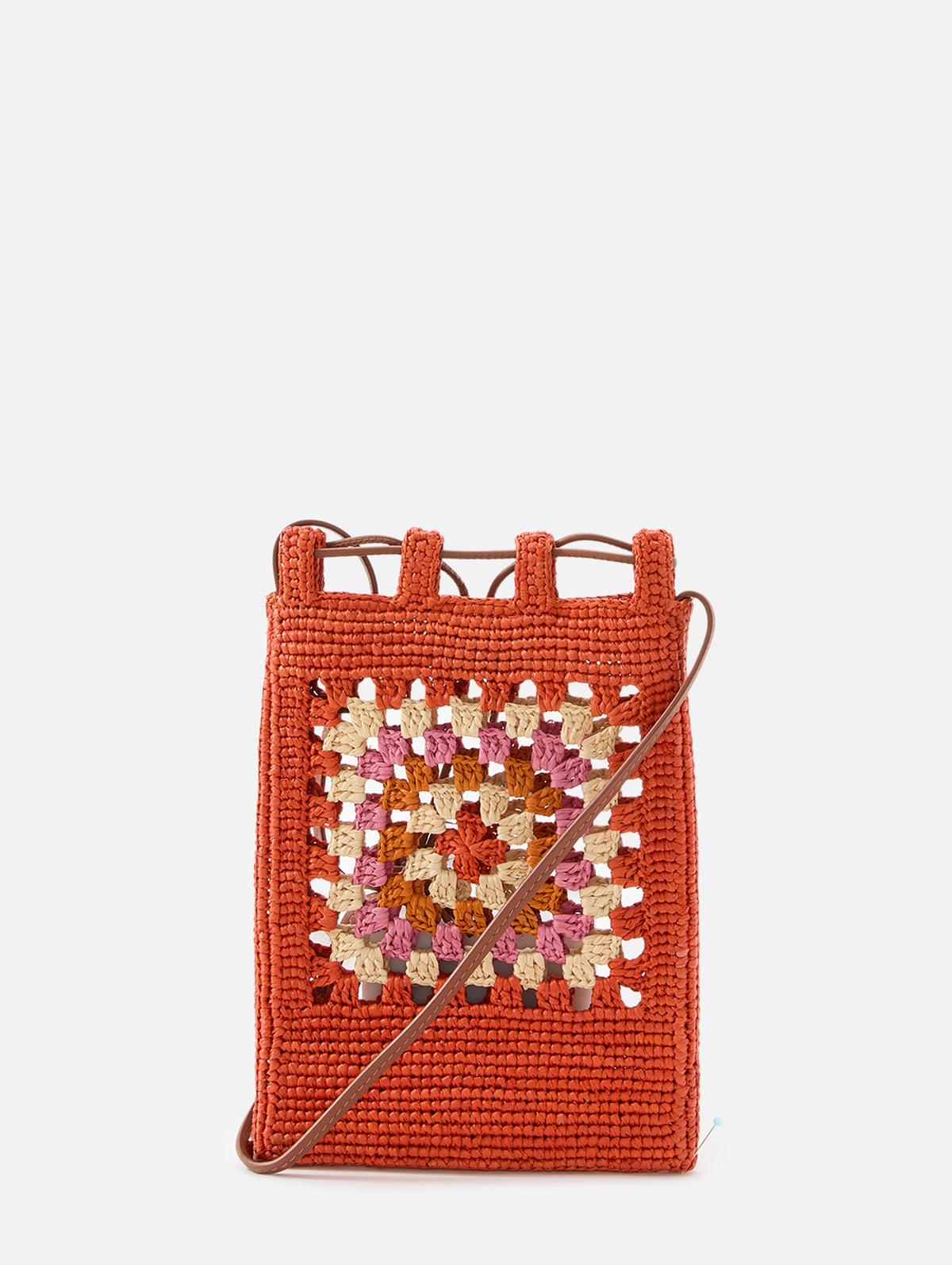 Pocket Patch Crossbody Bag,LOEWE,BRIGHT ORANGE,Image 2
