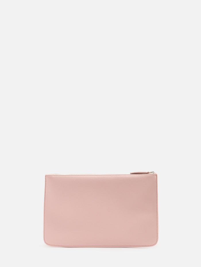 Threefold Satin Clutch,TOTÉME,BLOOM,Image 1