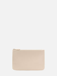 Threefold Satin Clutch,TOTÉME,CHAMPAGNE,Image 1