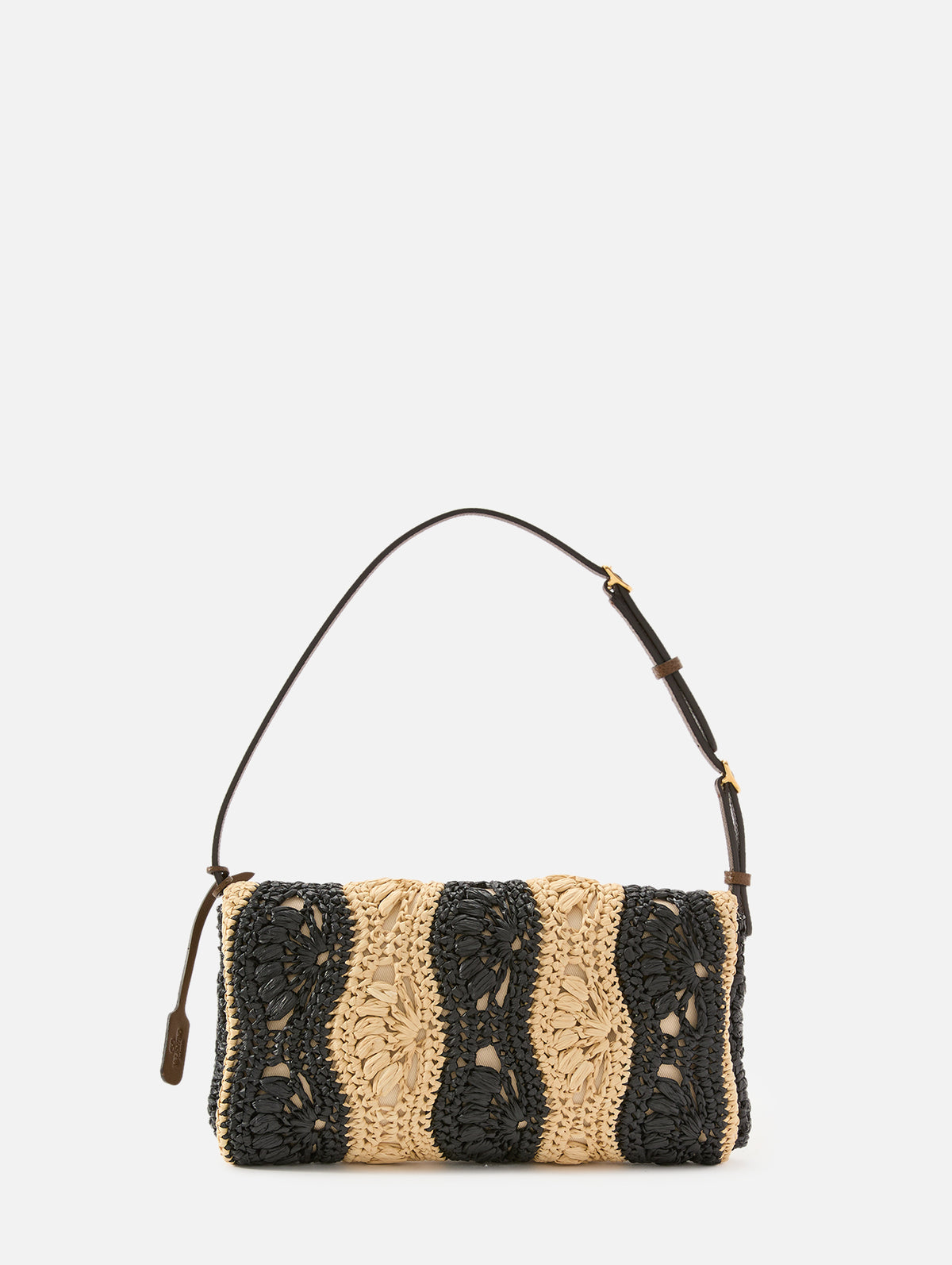 Rafia Devain Clutch,VALENTINO GARAVANI,NATURALE NOIR,Image 2