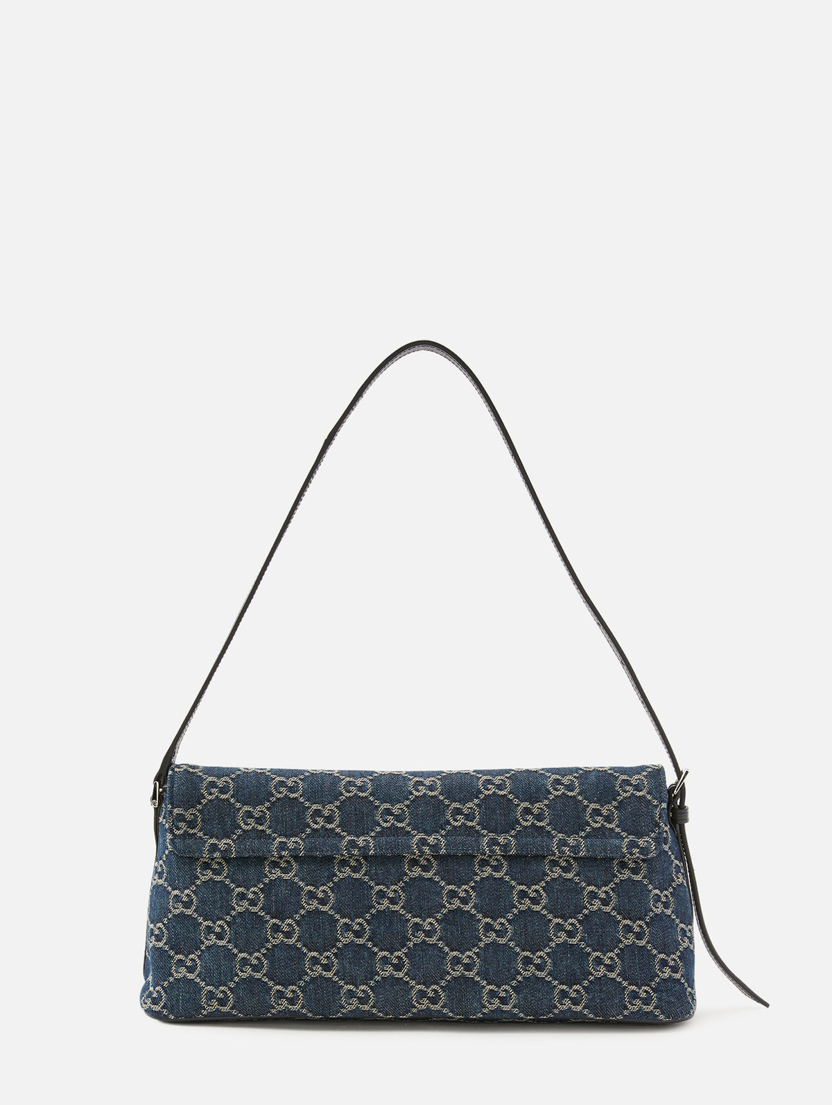 Essence Plaque Shoulder Bag,GUCCI,BLUE,Image 2