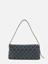 Essence Plaque Shoulder Bag,GUCCI,BLUE,Image 2