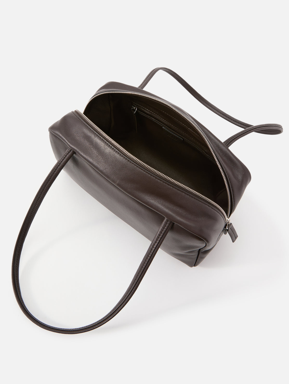 Astra Shoulder Bag,THE ROW,DARK BROWN,Image 3