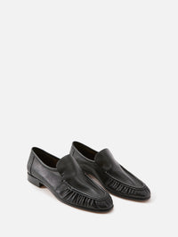 Soft Mocassin,THE ROW,BLACK,Image 2