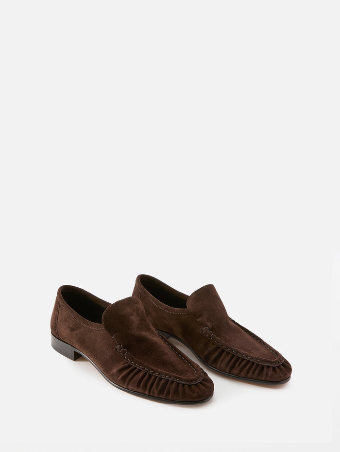Soft Mocassin,THE ROW,LACQUER BROWN,Image 1