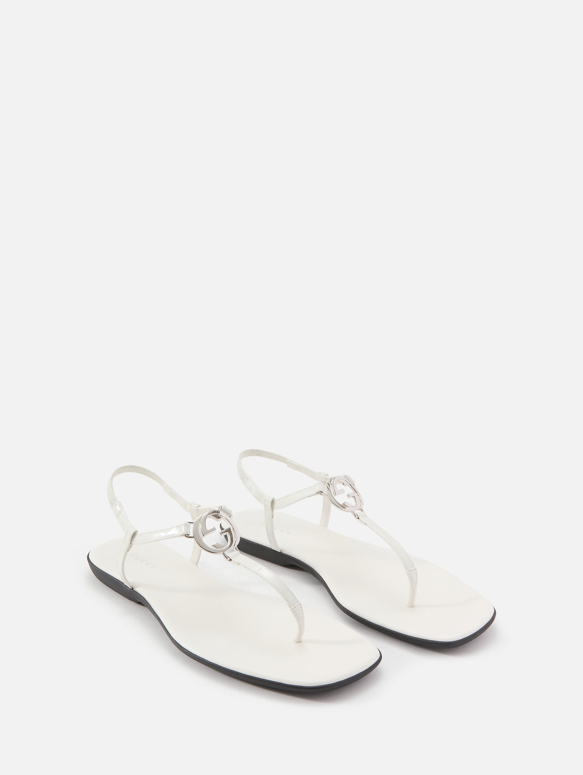 GG Ease Thong Sandal,GUCCI,WHITE BAMBOO,Image 2